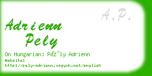 adrienn pely business card